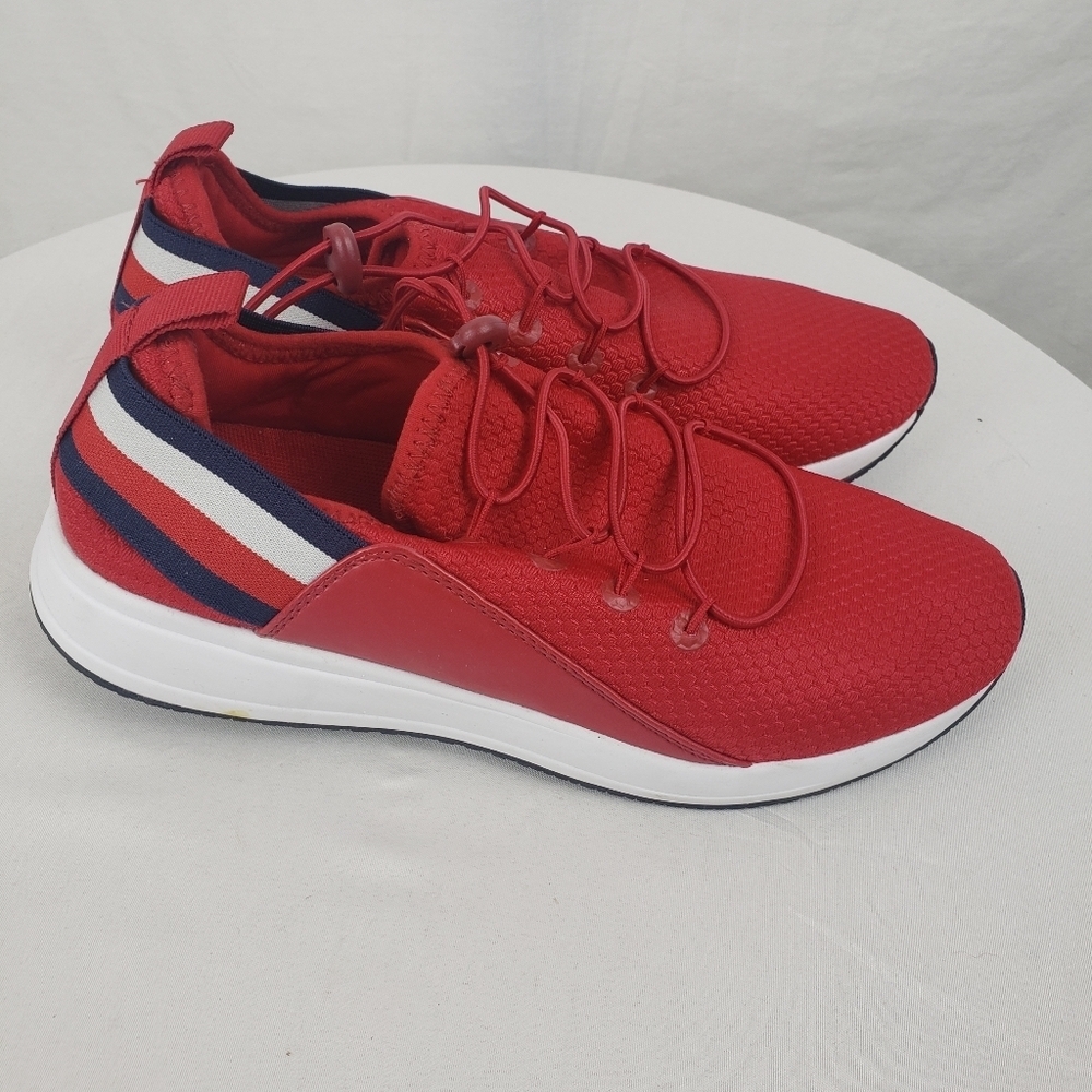 Tommy Hilfiger Women's Red Athletic Shoes Sz 7 - Picture 5 of 7